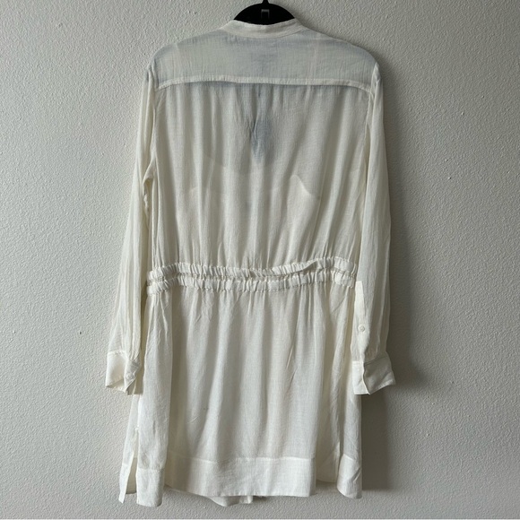 NWT Rag & Bone White Elish Shirt Dress Size Small Gauze Boho Easy Breezy. - Picture 7 of 16